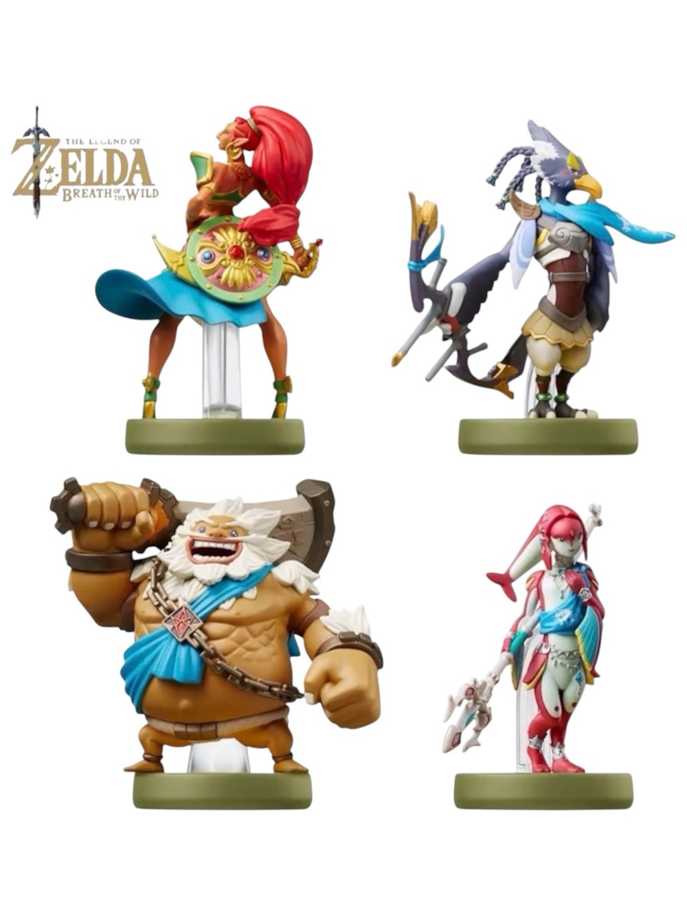 AMIIBO SET URBOSA, REVALI, MIPHA & DARUK (THE LEGEND OF ZELDA) - PRE-OWNED